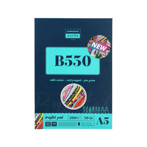 Picture of 200GSM A5 GLUED BRISTOL BOARD 30 PAGES
